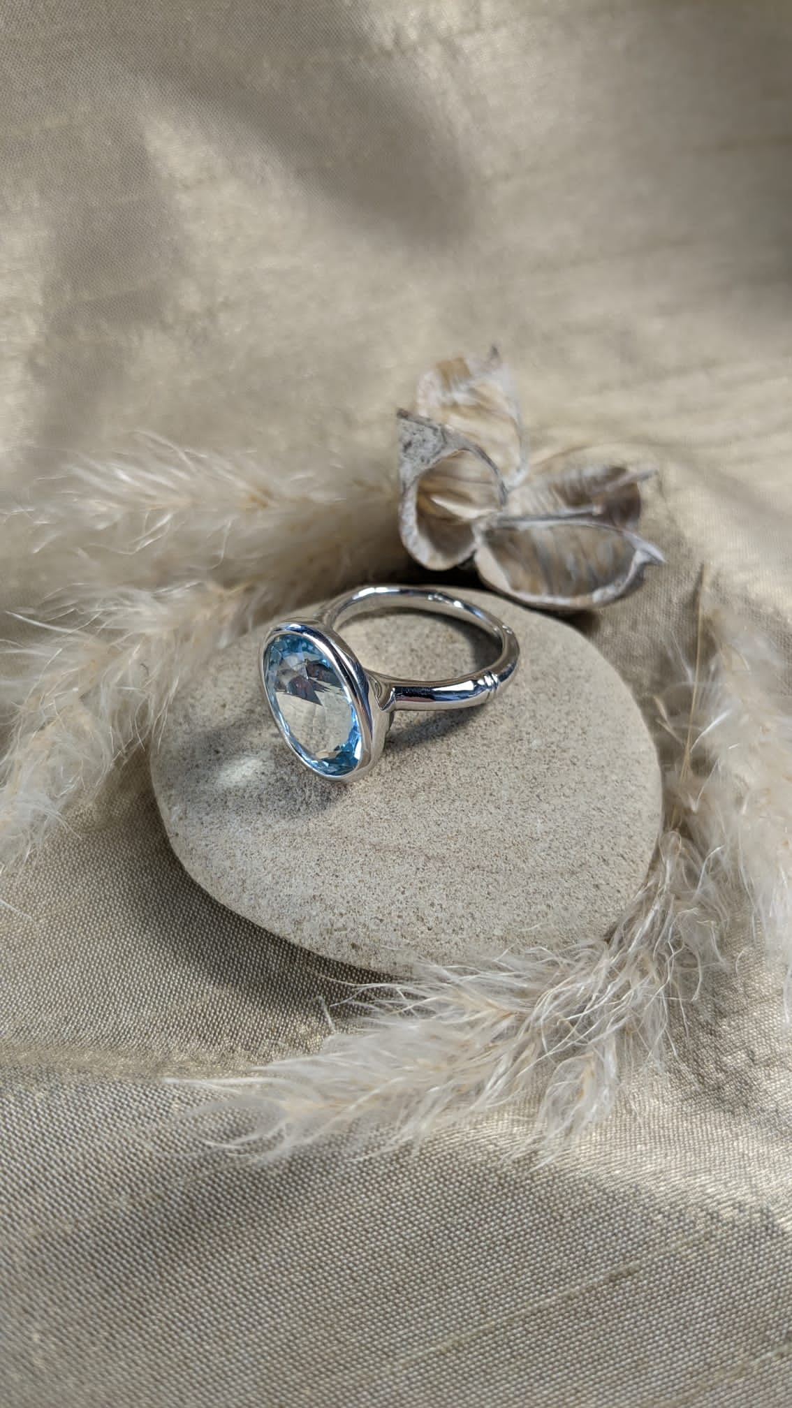 Sky Topaz ring