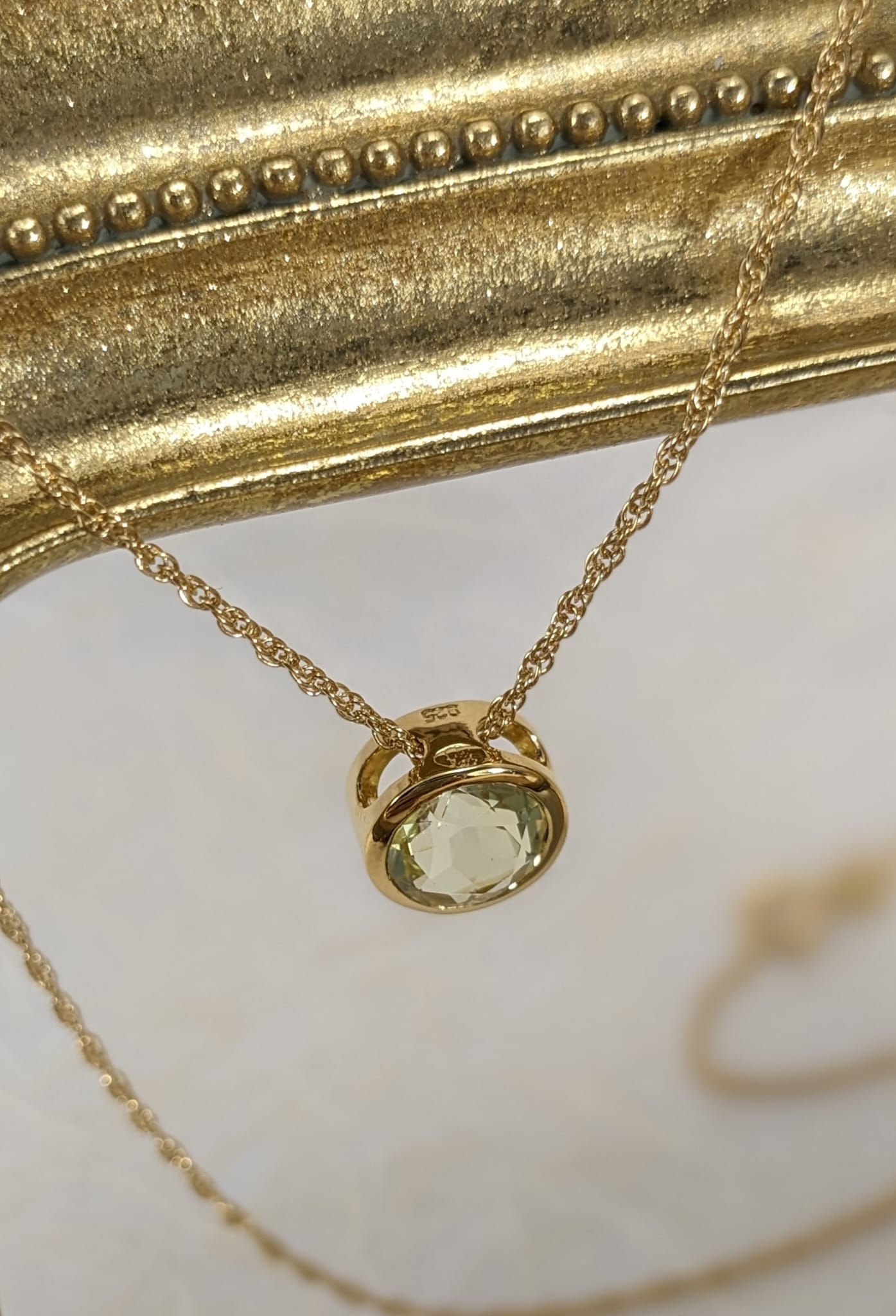 Green Amethyst Necklace