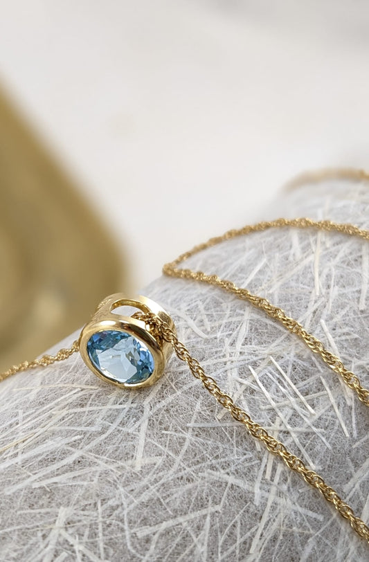 Sky Topaz Necklace