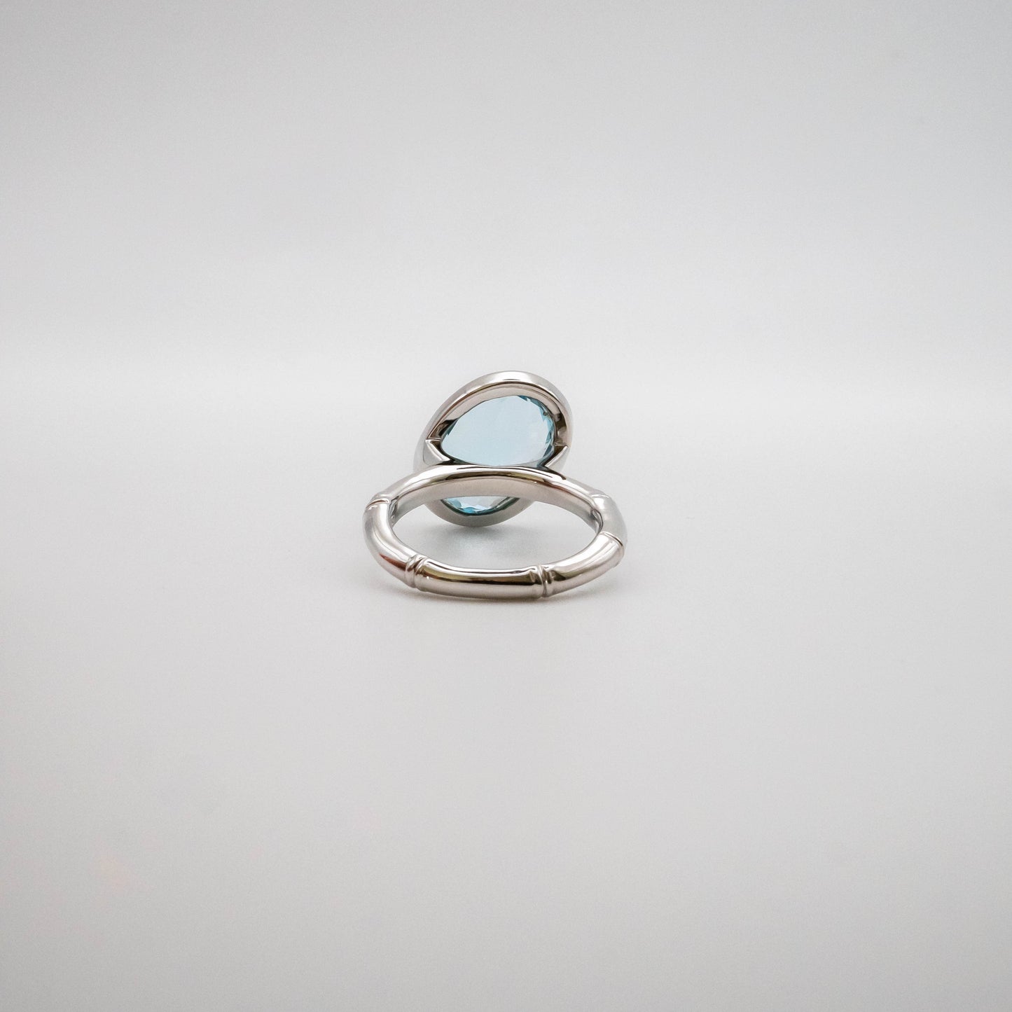 Sky topaz Bamboo ring