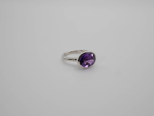 Amethyst Bamboo ring