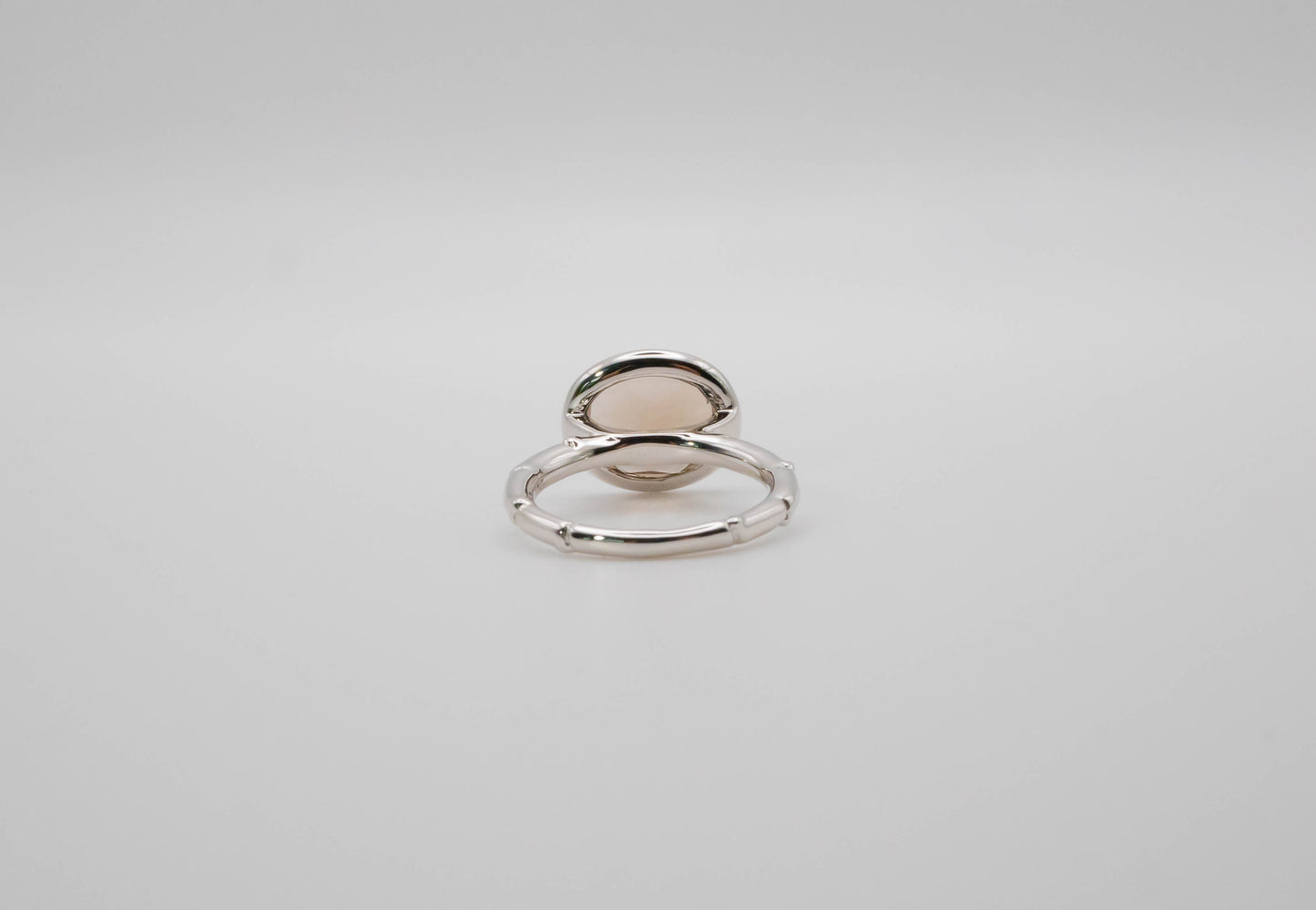 Smoked quartz Bamboo ring